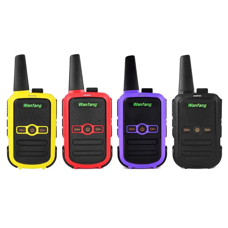 

MINI handheld fm transceiver Walkie-talkie professional mini color ultra-thin ultra-small USB direct charging