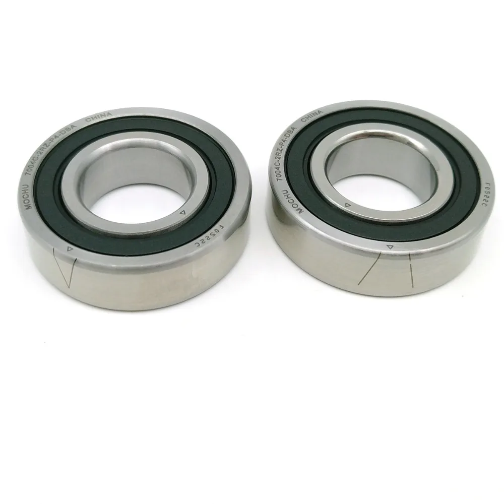 

1 пара 7004 7004C 2RZ P4 DB A 20x42x12 20x42x24 герметичные Радиально-упорные контактные подшипники, подшипники шпинделя с ЧПУ