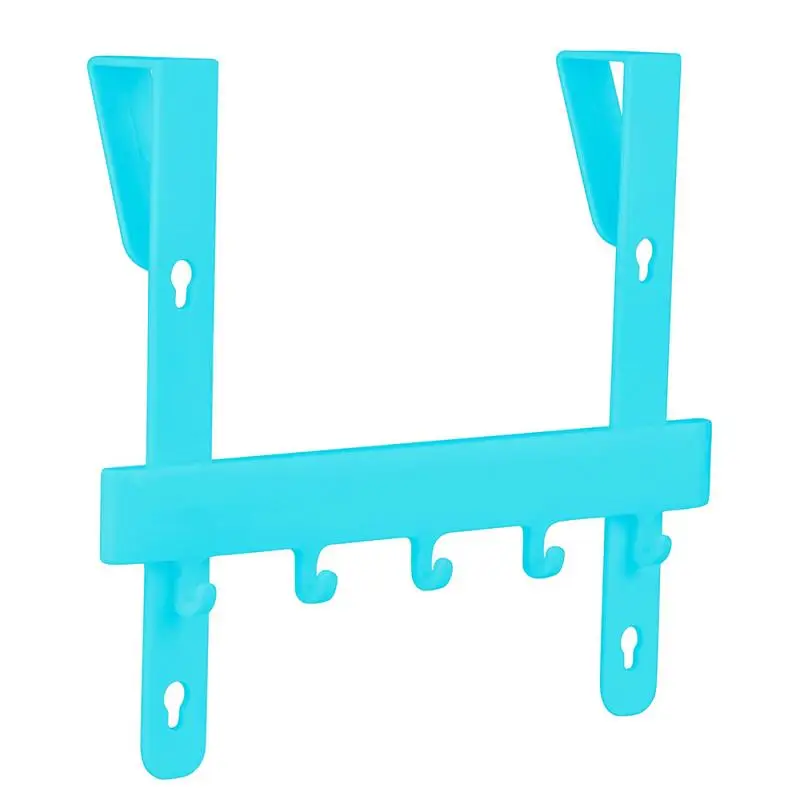 

Adjustable Five-position Hook For Kitchen Door Snap-in Kitchen Door Shelf Hanger Bathroom Hooks Three Colors Optional