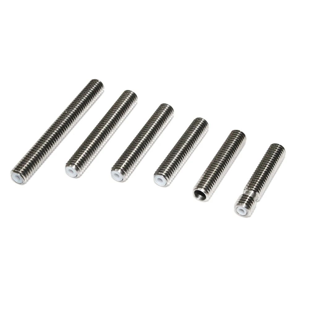 Горловина из нержавеющей стали длинная Резьба M6 30 мм 40 для филамента MK8 MK9 1 75