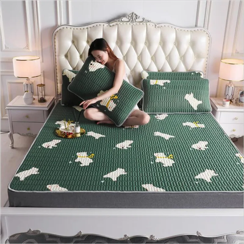 Латексная печать Складная охлаждение летом спальный коврик с подушкой Шамс Queen