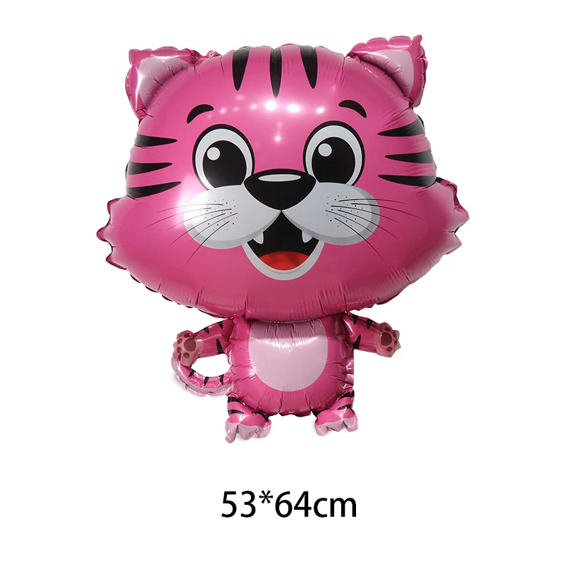 Гелиевый шар в виде животных милый тигр лиса фольгированный украшения для