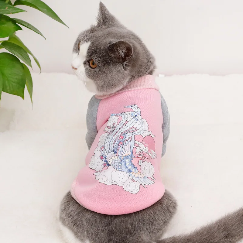 Новая одежда для домашних животных котов зимние пальто куртки толстовки с