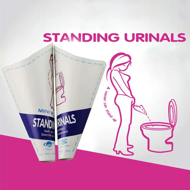 20 шт одноразовая Женская Воронка для мочи устройство мочеиспускания бумажный