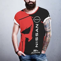 new car enthusiasts mens womens red 2021 casual short sleeved round neck nissan t shirt top t shirt mens plus size