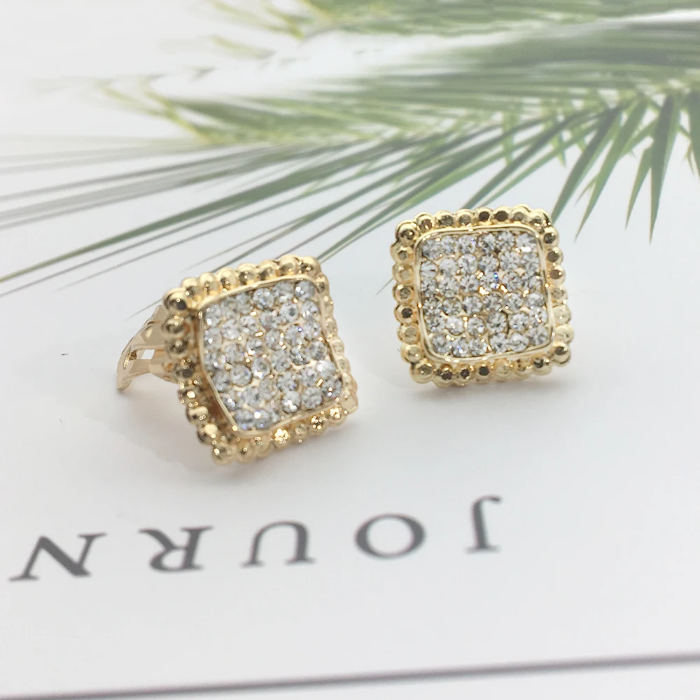 Европейские изысканные популярные серьги в форме ромба ювелирные изделия для