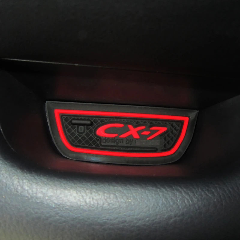 16PCS Non-Slip Interior Cup Pad Door Mat Center Liner Accessories For Mazda CX-7 CX7 CX 7 2014-2020 | Groove