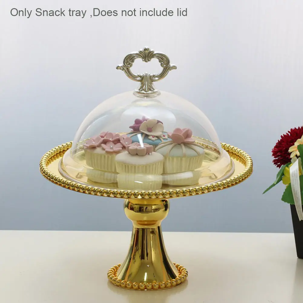 

Party Decor Cupcake Pan Cake Stand Iron Storage Tray Wedding Solid Round Home Fruit For Dessert Table Kitchen Accessory Display