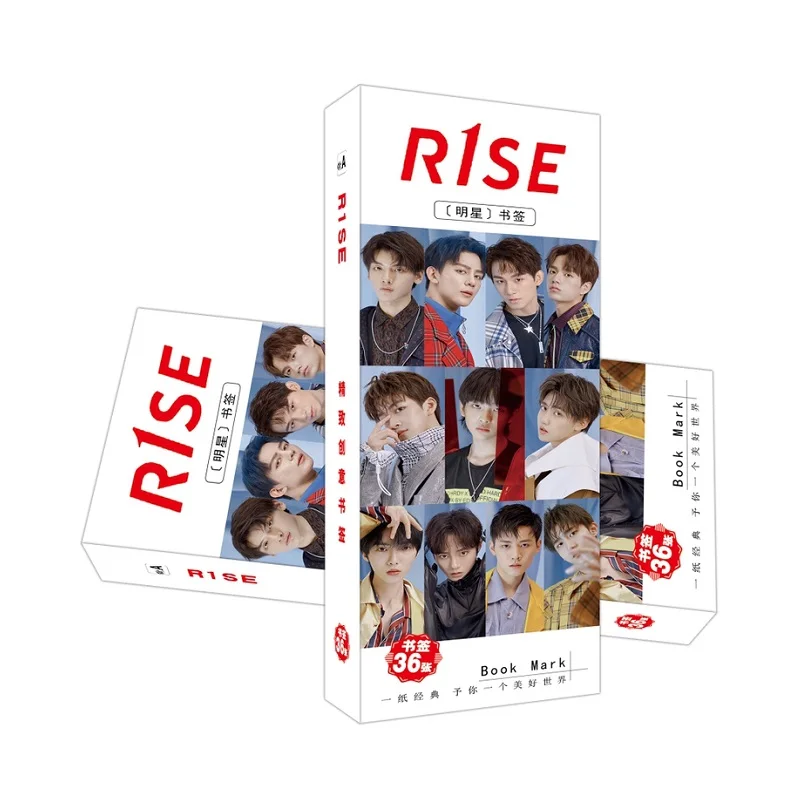 

36 Pcs/Set R1SE Star Paper Bookmark Zhou Zhennan, Zhang Yanqi Character Book Markers Fans Collection Gift