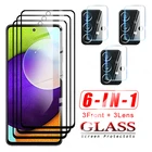 Защита экрана для Samsung Galaxy A52, для Samsung Galaxy A 50 50s 51 приблизительная 52 фото, Защитная пленка для объектива камеры из закаленного стекла