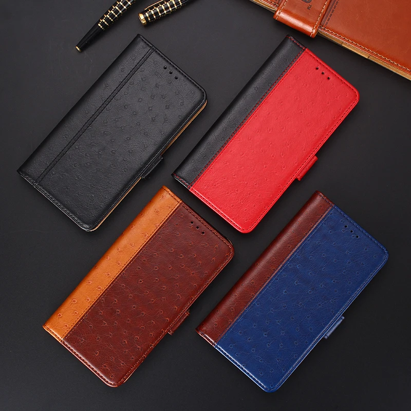 

Leather Wallet Case for Motorola Moto P40 P30 Z3 Z2 One Action Zoom Vision Pro Power Macro Hyper Card Slot Holder Cover