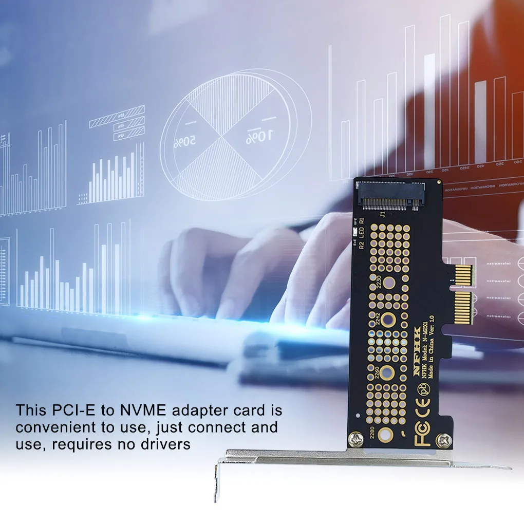 PCI E к M.2 Адаптерная карта NVME SSD Плата расширения Расширительная Компьютерный