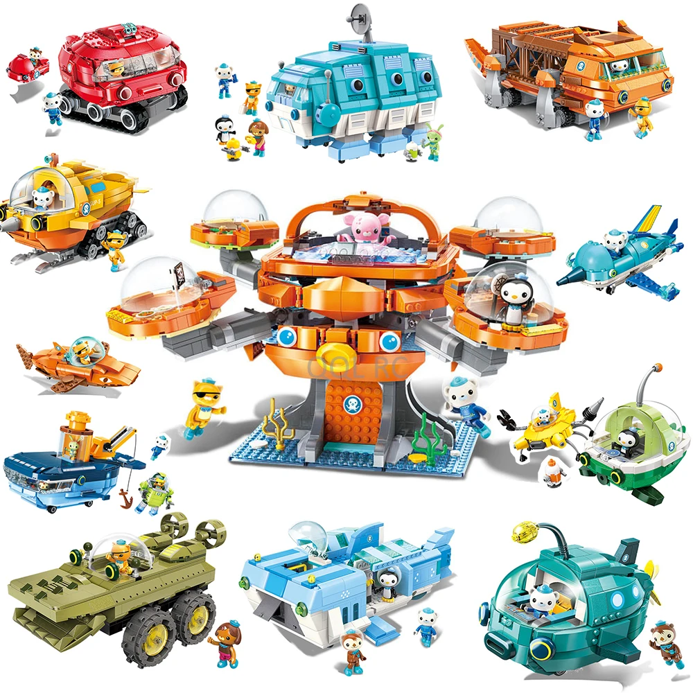 Конструктор Octonauts Serise игрушки для детей подарки мультики анимационная модель
