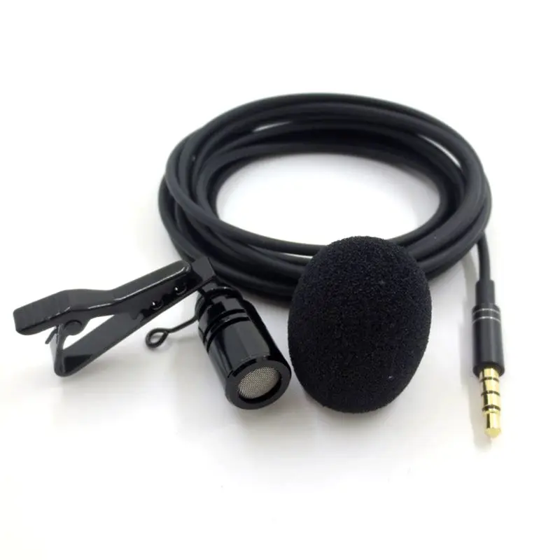 

Mini Portable Microphone Condenser Clip-on Lapel Mic for iPhone An-droid Phone