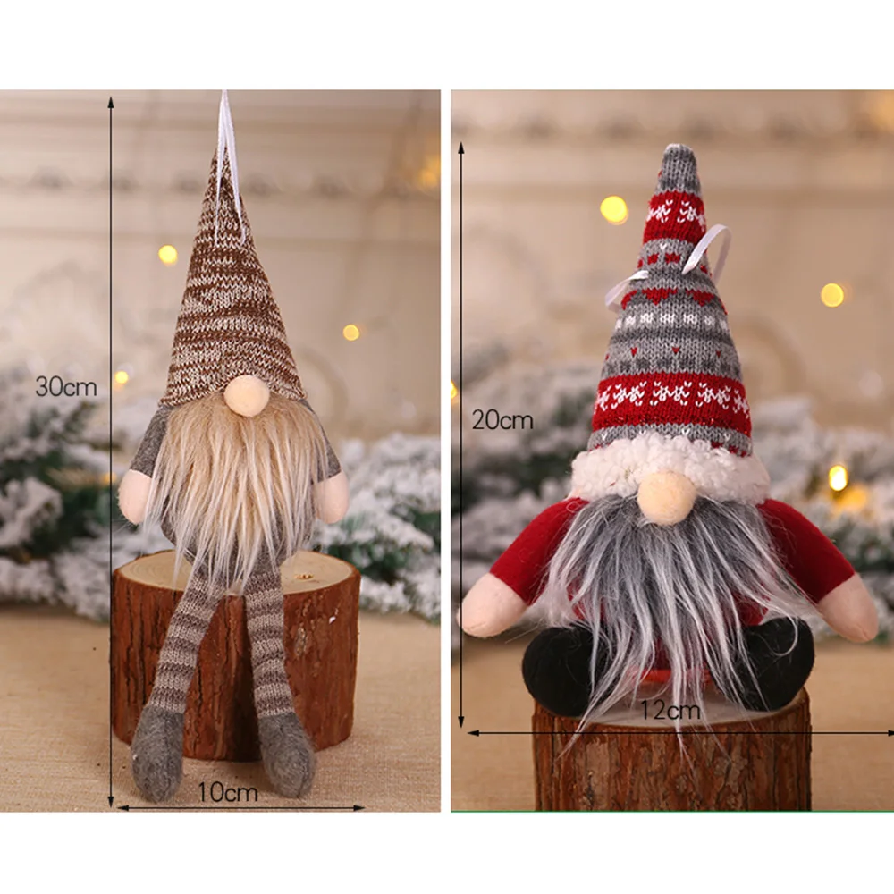 Счастливого Рождества длинные ноги шведский Санта гном плюшевые куклы украшения