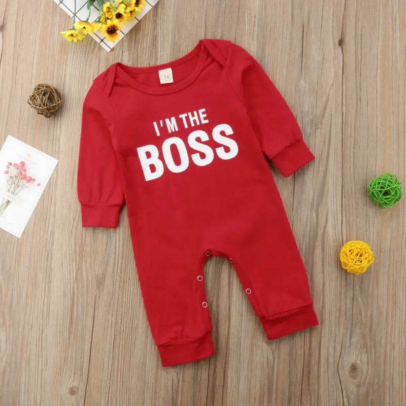 

Newborn Infant Baby Boy Girl Kids Long Sleeve Romper Jumpsuit Clothes Outfit