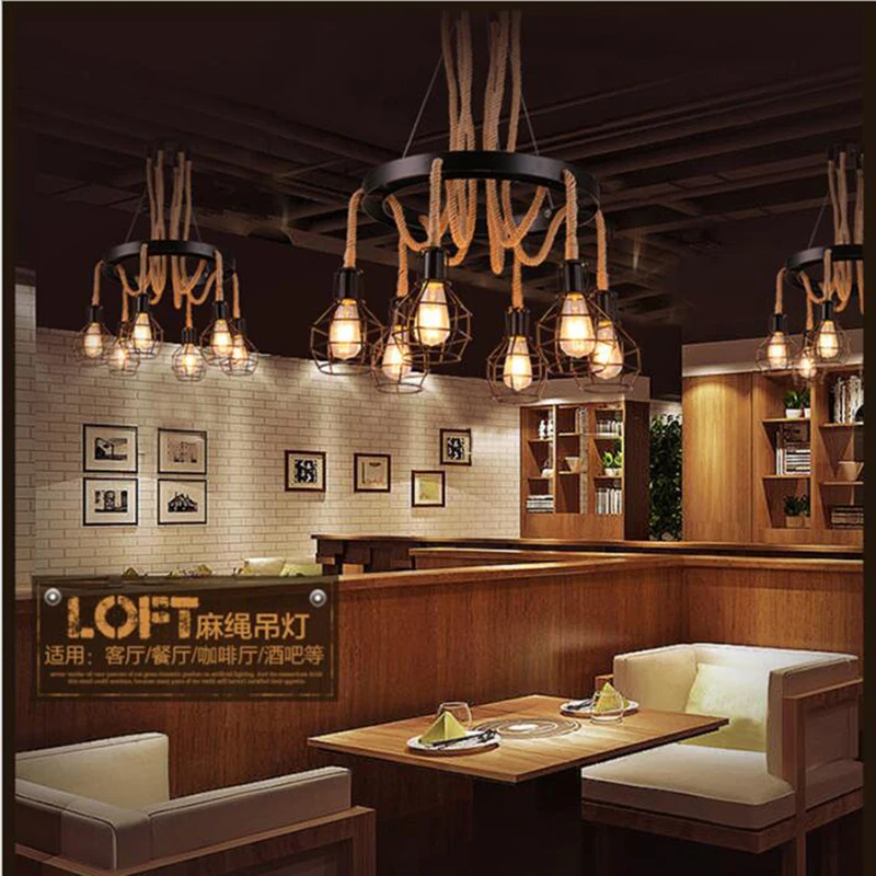 Retro Pendant Lights Industrial cage kerosene lamp hanglampen Loft light American Style metal lampshade Fixtures Kitchen lamp|industrial cage|metal