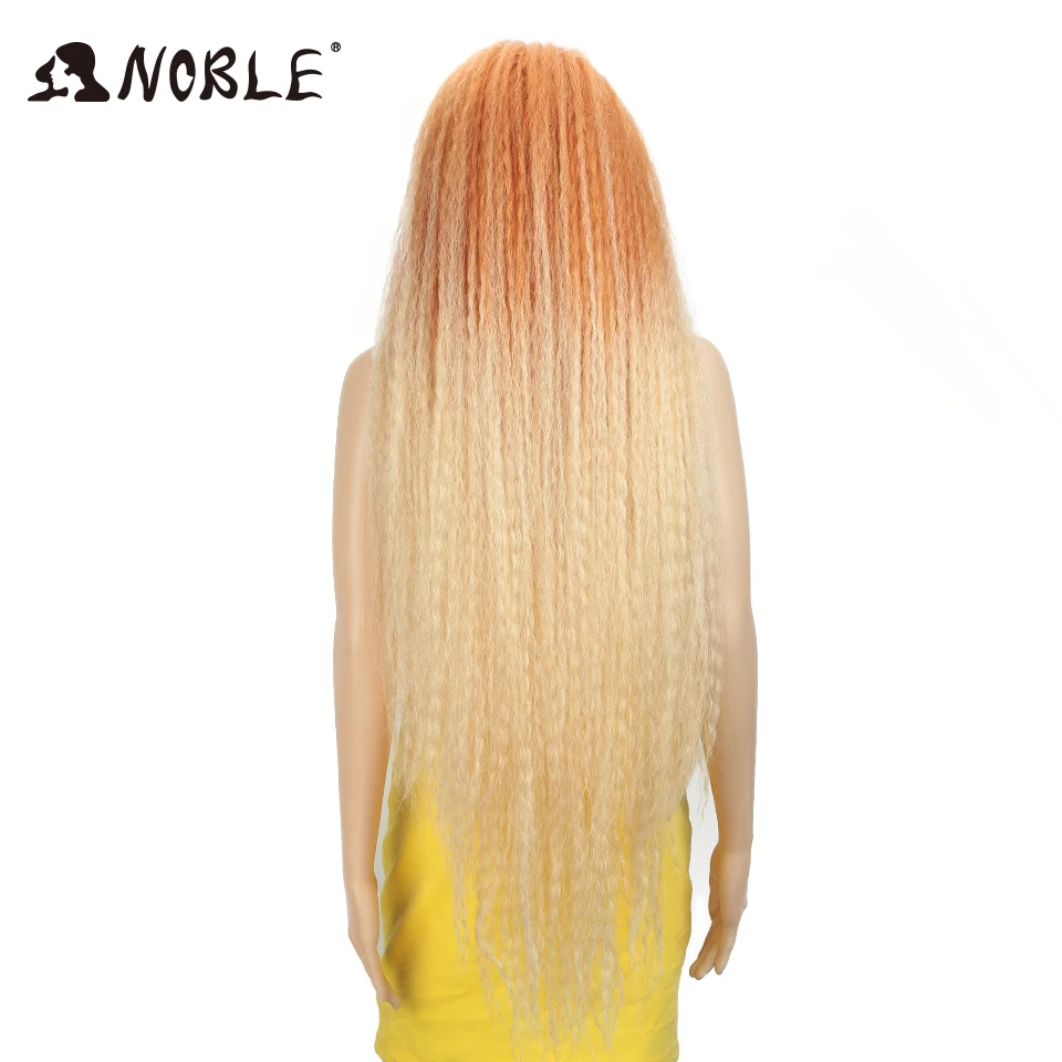 Noble Cosplay Wig Long Braided Wig 38inch Synthetic Lace Front Wigs For Women Pink Green Wig Lace Front Wigs For Black Women