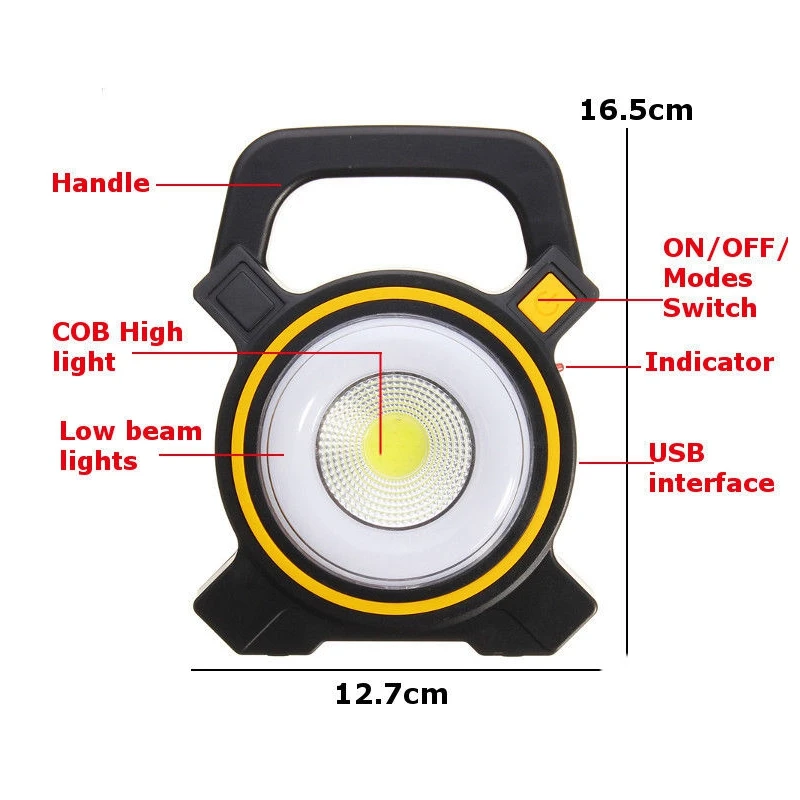 Перезаряжаемый 30 Вт COB светодиодный портативный прожектор светильник | открытый
