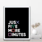 Игровой геймерский настенный рандомный картина, кнопки Playstation, всего пять минут, игровой коврик, контроллер, декор для комнаты мальчиков