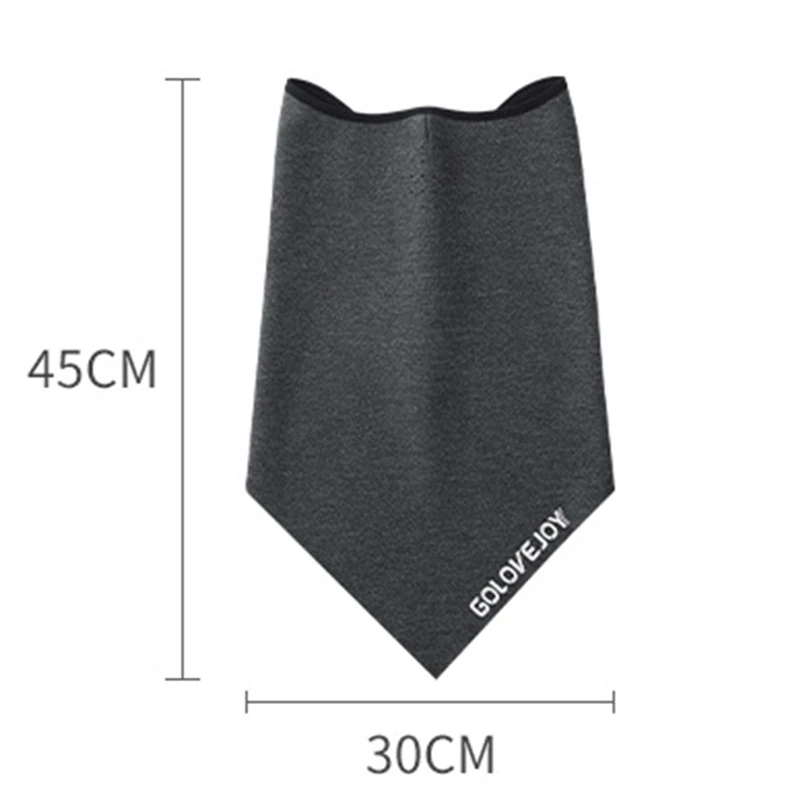 

Winter Autumn Thicken Neck Cover Triangle Cycling Scarf Dustproof Sunshade Fleece Warm Half Face Mask for Hiking Climbing