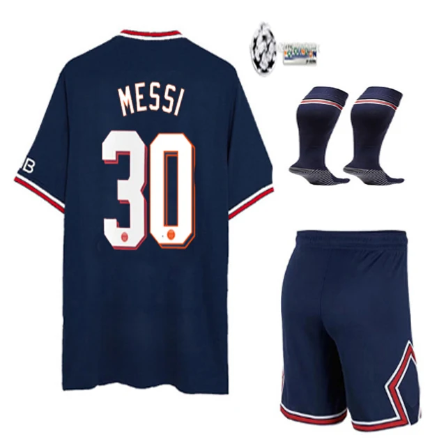 Новинка 2022 г. футбольная Джерси мессис комплект для детей и взрослых + заплатка