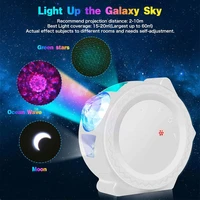 sky moon star projector light 3in1 night light ocean voice music control led lamp voor with wifi app control for kids baby gifts