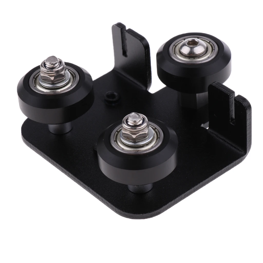 1 шт. экструдер для задней панели с 3x шкивом 3d принтера черного цвета|Детали и