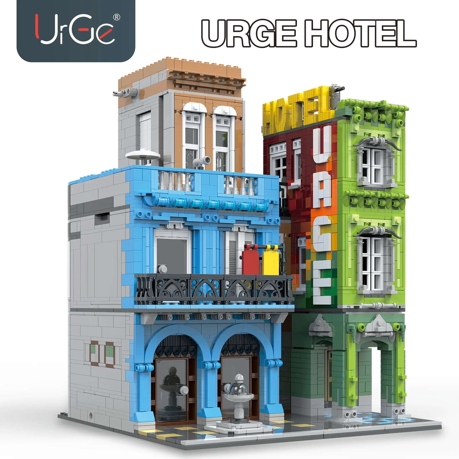 4143 шт. Детский конструктор MOC уличный вид|Блочные конструкторы| |