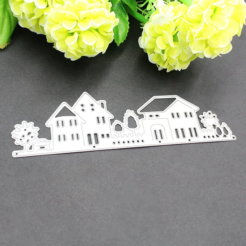 Креативный в форме домика вилла высечка металла штампы Скрап бронь тиснение