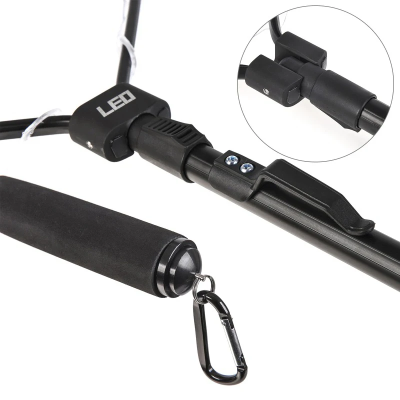 

Leo Fly Fishing Net Fish Landing Net With Folding Aluminum Handle And Soft Rubber Mesh Perfect For Catch And Release