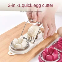 multifunctional egg cutter two in one fancy egg cutting dual purpose cutter for splitting and egg cutting mold lace tool