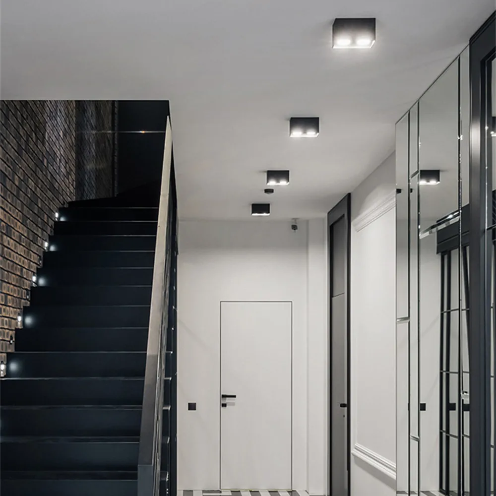 Потолочный светодиодный светильник установленный на поверхности GU10 5 Вт 7 10