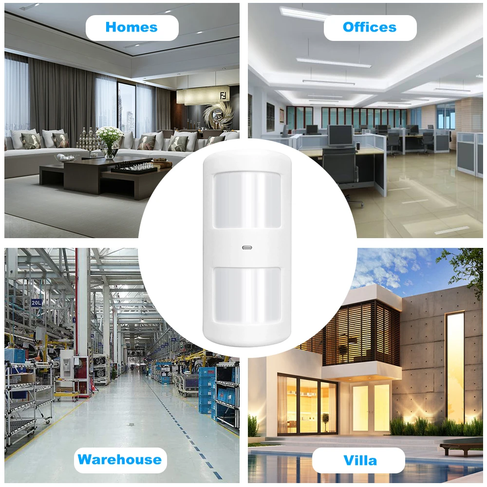 

315Mhz Wireless Anti-Pet PIR Motion Sensor Dual Passive Infrared Detector 25KG Pet Immune For Chuango GSM Home Alarm System