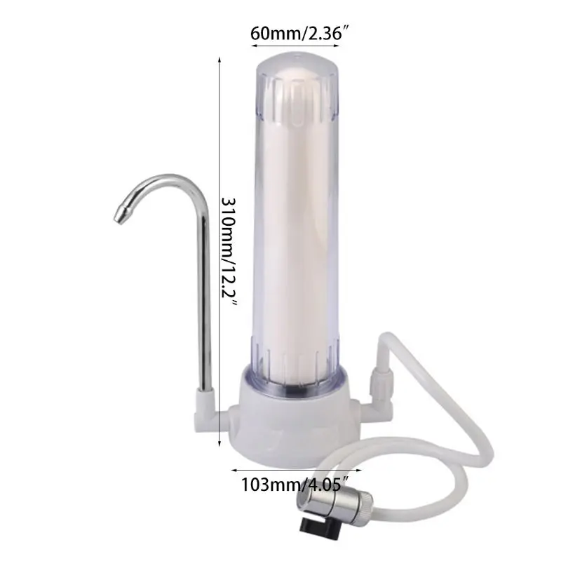 

Desktop single-stage W ater Purifier Kitchen Faucet Water Filtration System Washable Ceramic Percolator Tap Counter Top