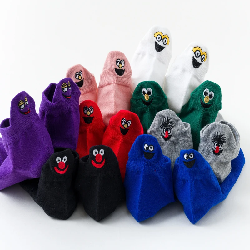 Корейский Стиль с героями мультфильмов милые носки до лодыжки для женщин из