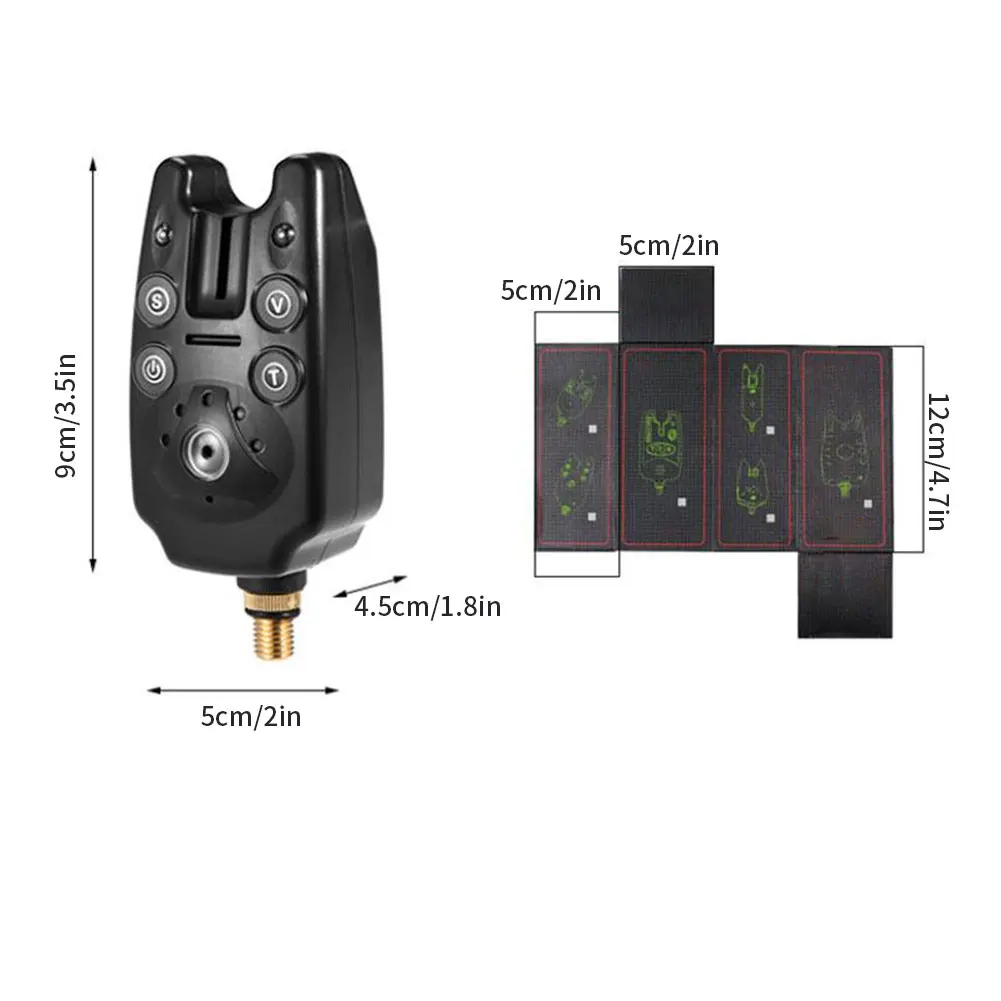 

Fishing Fish Bite Alarm Waterproof Electronic Buzzer On Fishing Rod With Loud Siren Daytime Night Indicator Fishing Swingers