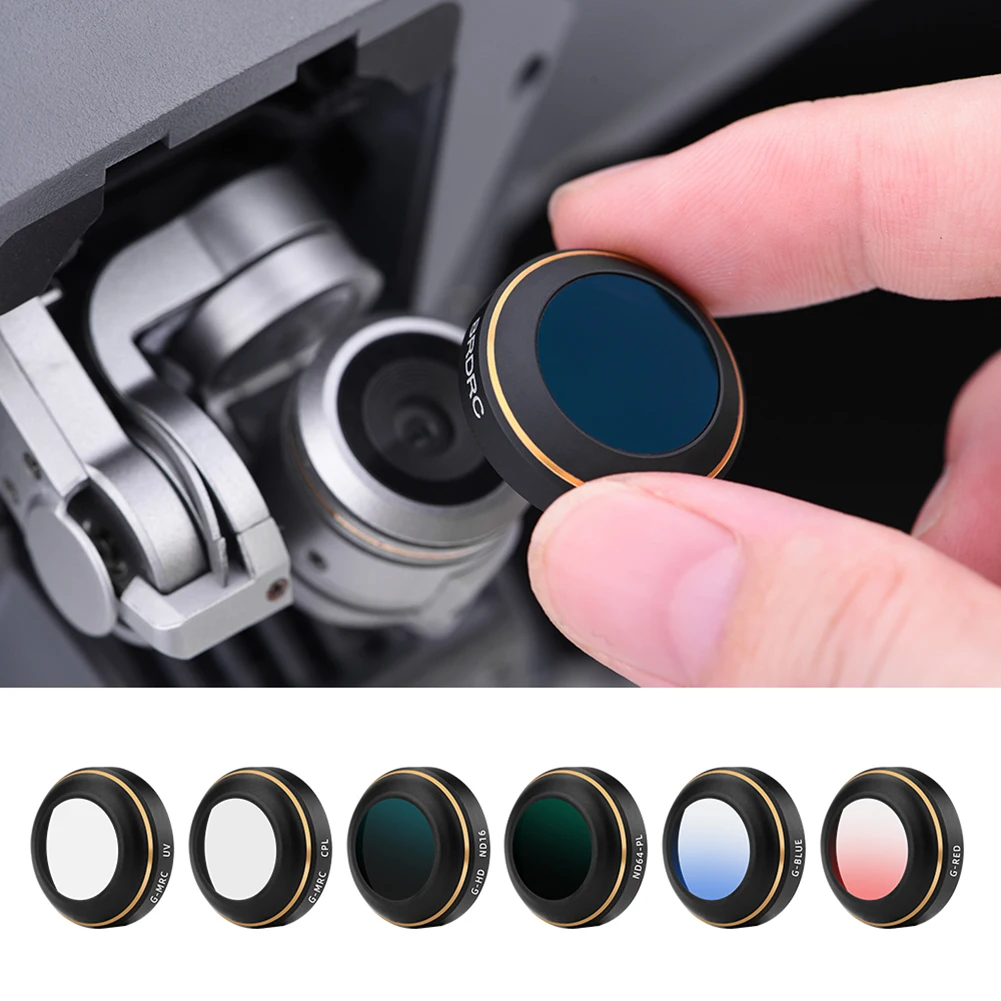 Набор фильтров для объектива камеры 4/6-Element алюминиевый сплав (рамка) + Оптическое