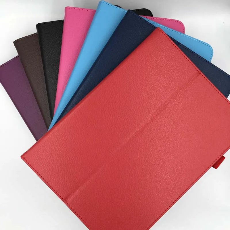 Litchi Grain Dual Folding Folio Cover For Samsung Galaxy Tab S3 T820 Case Stand PU Leather Ultra Slim Protector Tablet Cases | Компьютеры