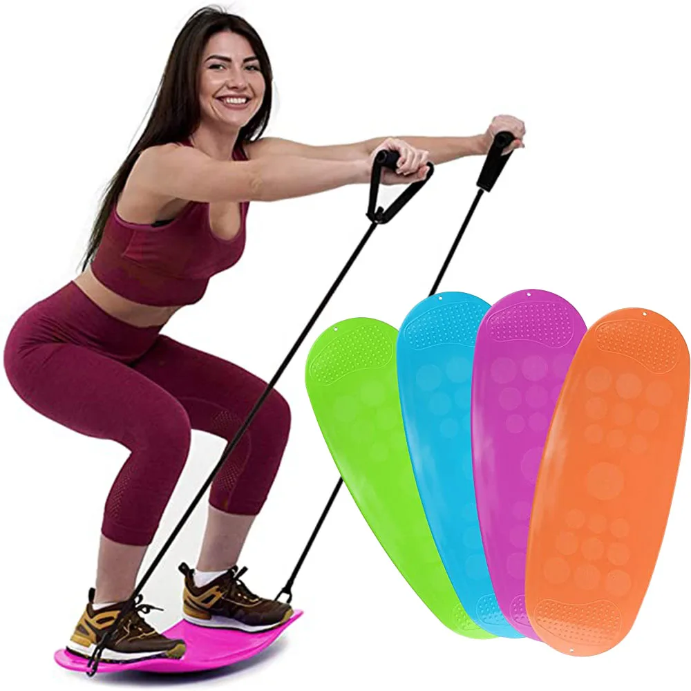 Fitness Yoga Twister Balance Board ABS Stabilizer Dance Wobble Borad Core Workout Training Abdominal Muscles Legs Balance Pad