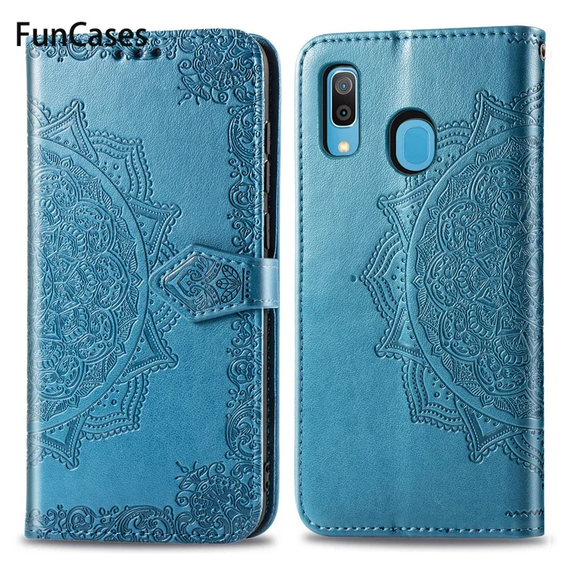 Чехол для Samsung Galaxy A50 A505F A505 A 50 кожаный флип-кошелек чехол телефона A30 30 A305F - купить