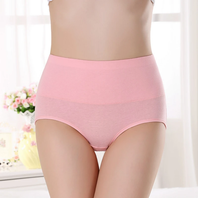 Женские трусы удобное хлопковое нижнее белье с завышенной талией женские