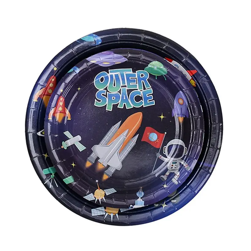 Космос астронавт вечерние поставки одноразовая посуда бумажные стаканчики и