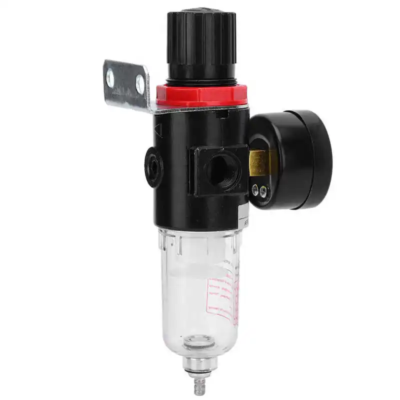 BSP 1/4 дюймовый воздушный фильтр регулятор давления с кронштейном 0 10 бар для