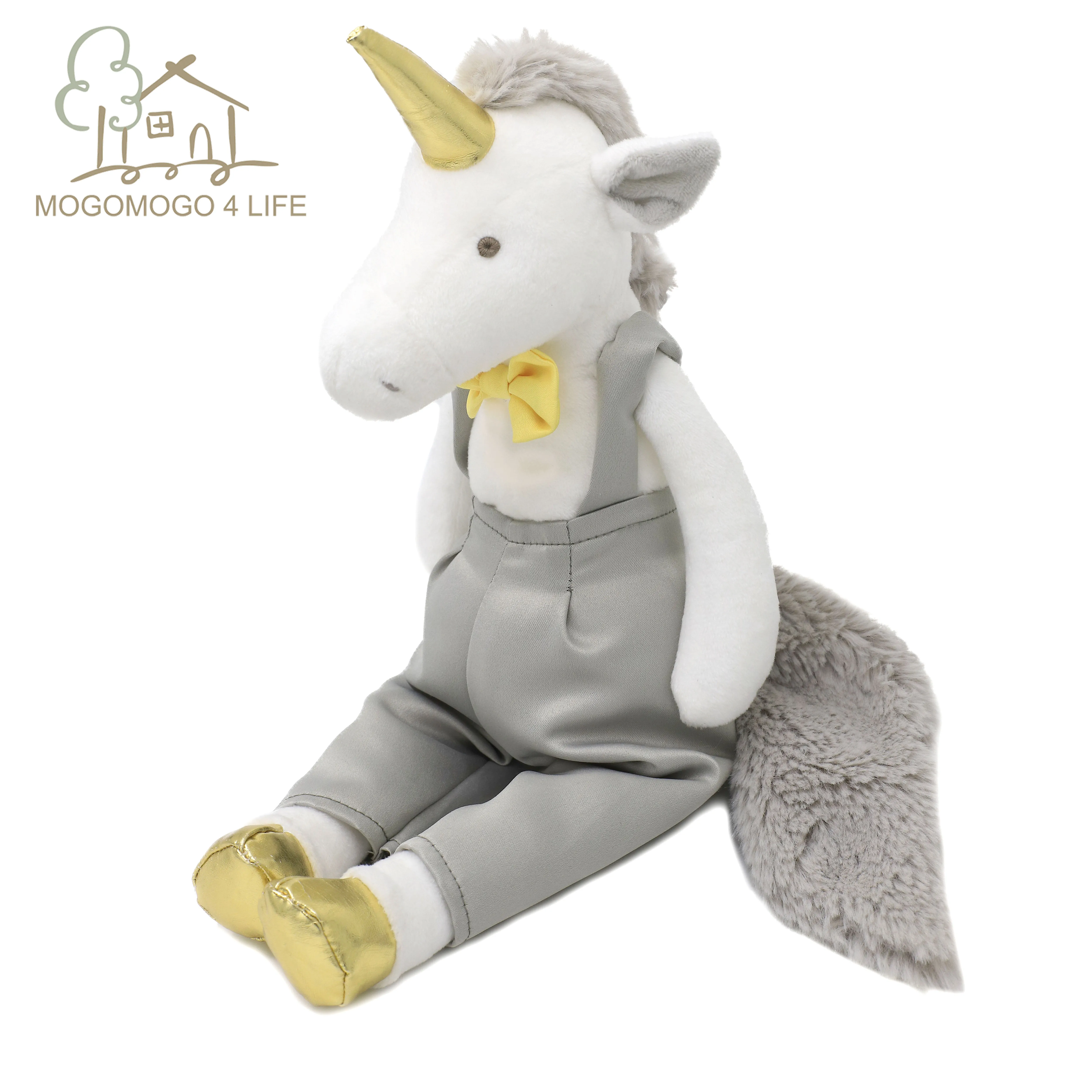 Роскошный Единорог мальчик плюшевые игрушки с нарядом модная мягкая кукла для