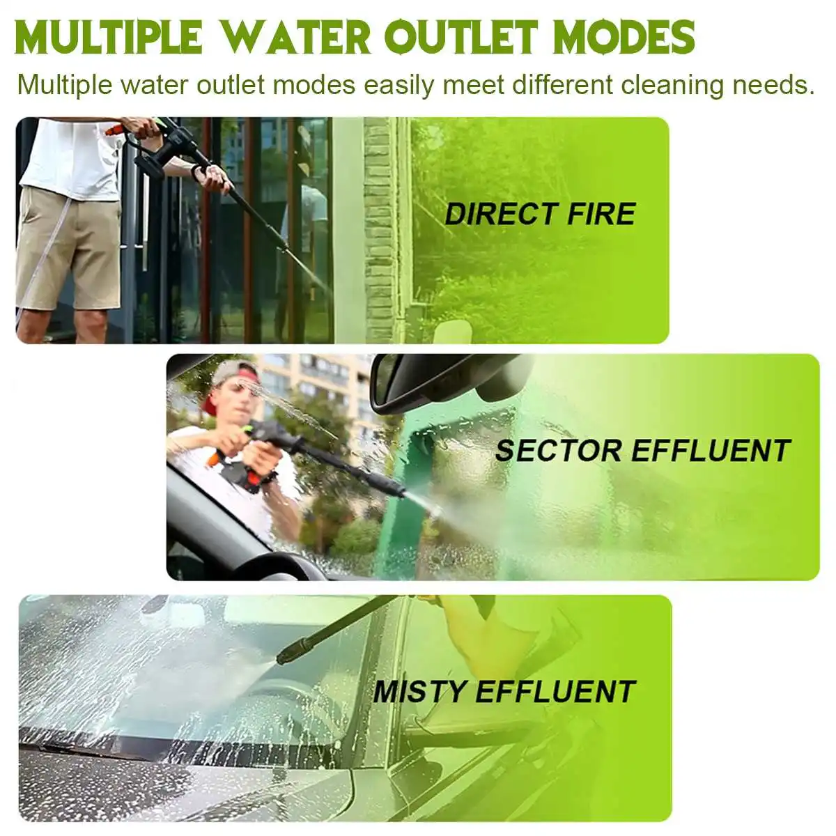 Дешево Портативная беспроводная Автомойка высокого давления с аккумулятором, 21 в