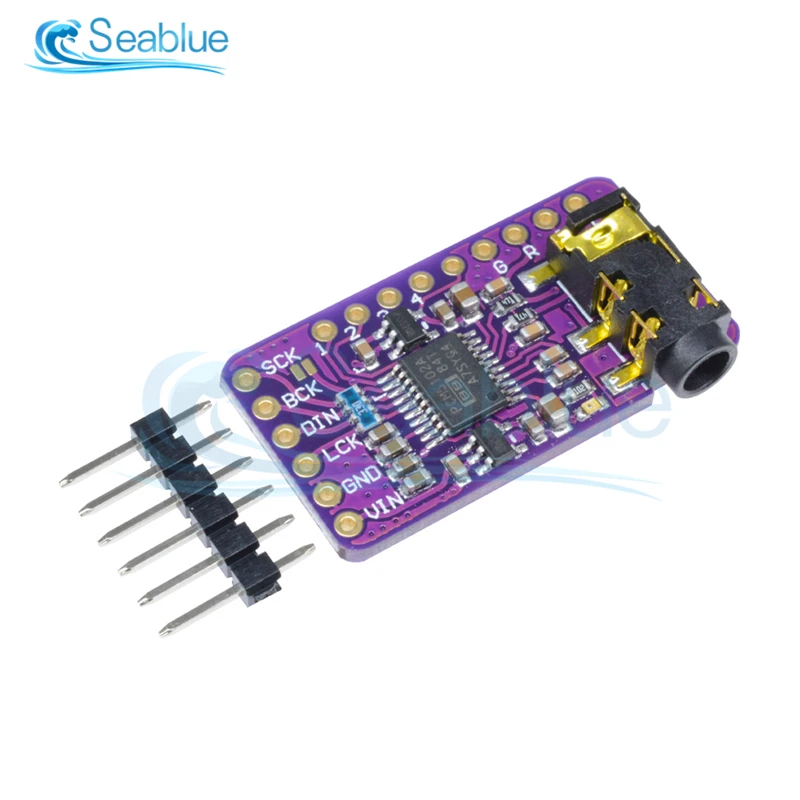 Интерфейс I2S PCM5102A DAC аудио декодер GY PCM5102 плеер модуль для Raspberry Pi PHAT формат плата