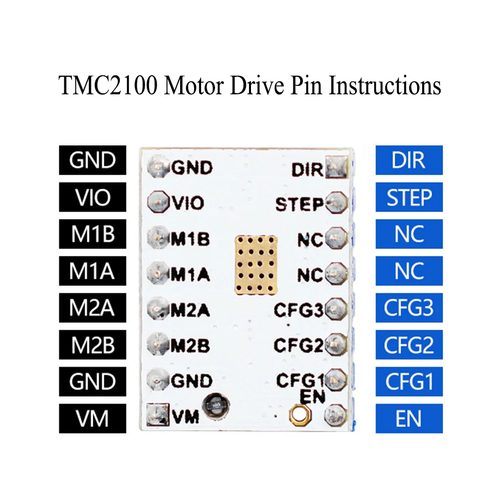 Драйвер шагового двигателя TMC2100 V1.3 супер тихий модуль с драйвером плавный