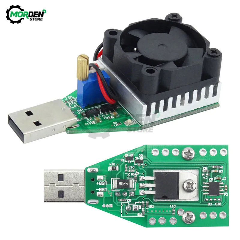

DC 3.7-13V 15W Discharge Capacity Battery Tester USB Industrial Electronic Test Load Resistor with Fan Adjustable Current Module