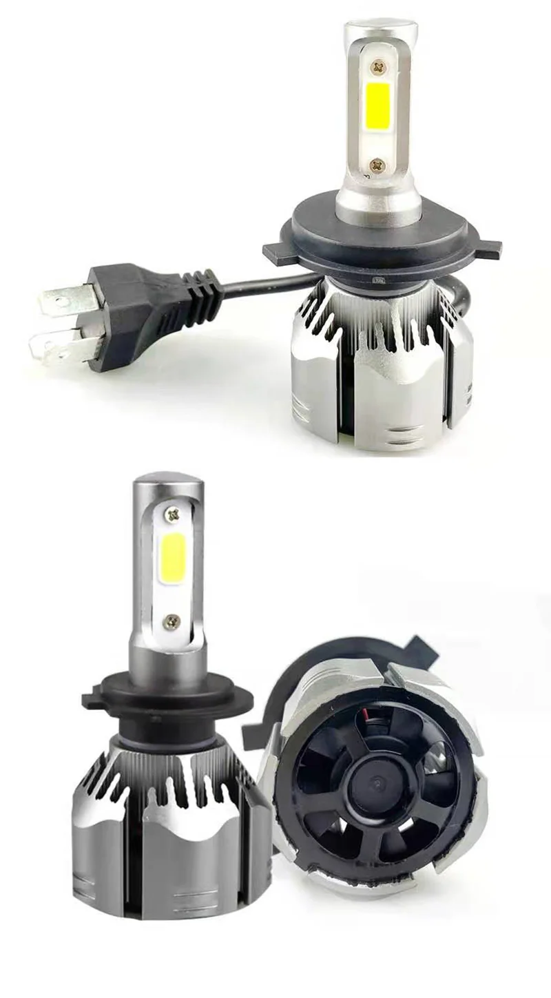 

2Pieces H1 H4 H7 H11 Car LED Headlight Blubs Automobile 6000K 3800LM 12V Fog Lights Lamps Car Accessories